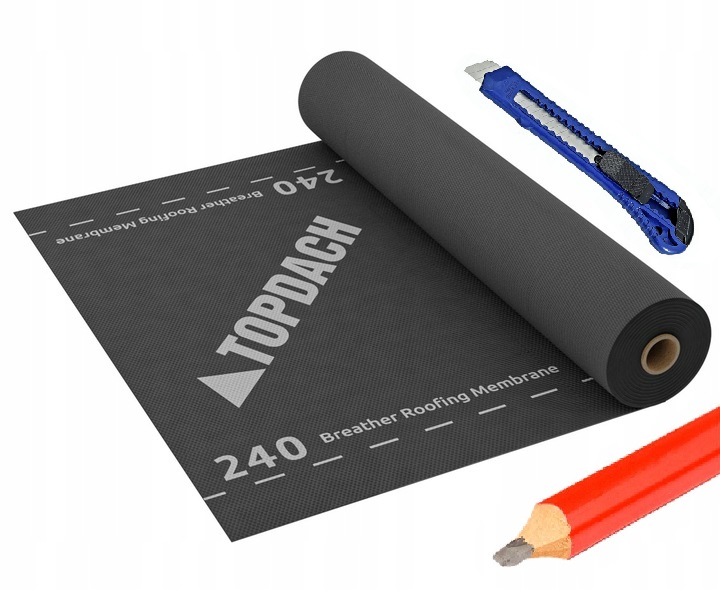 Strešná membrána Topdach 50 x 1,5 x 1,5 mm 240 g/m²